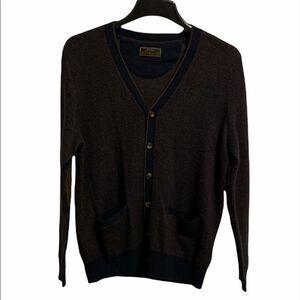 Jos A Bank. Reserve Men’s V neck button up Sweater in Size Medium.  NWT